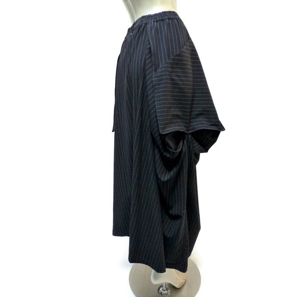 Hanna for La Journee Black Pinstripe Skirt M - L - Picture 5 of 8